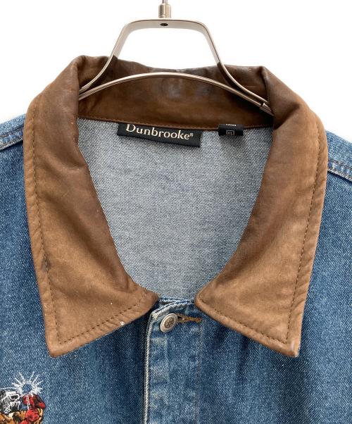 Dunbrooke（ダンブルック）Dunbrooke (ダンブルック) デニムジャケット ブルー×ブラウン サイズ:XLの古着・服飾アイテム