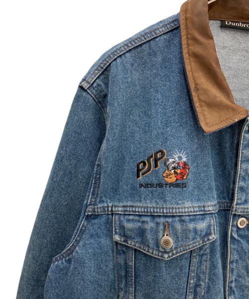 Dunbrooke（ダンブルック）Dunbrooke (ダンブルック) デニムジャケット ブルー×ブラウン サイズ:XLの古着・服飾アイテム