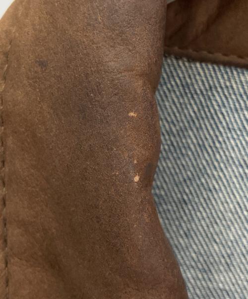 Dunbrooke（ダンブルック）Dunbrooke (ダンブルック) デニムジャケット ブルー×ブラウン サイズ:XLの古着・服飾アイテム