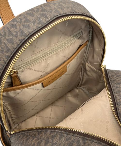 MICHAEL KORS（マイケルコース）MICHAEL KORS (マイケル・コース) 総柄リュック ブラウンの古着・服飾アイテム