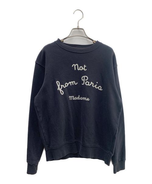 DROLE DE MONSIEUR（ドロール ド ムッシュ）DROLE DE MONSIEUR (ドロール ド ムッシュ) クルーネックスウェット ブラック サイズ:Ｓの古着・服飾アイテム