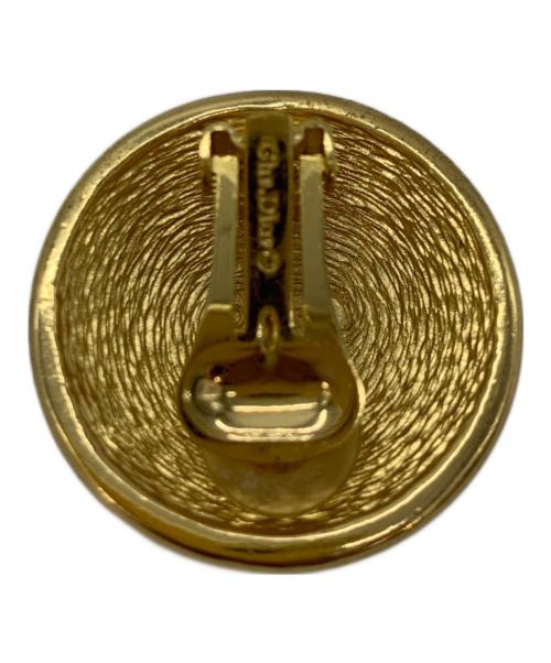 Christian Dior（クリスチャン ディオール）Christian Dior (クリスチャン ディオール) ロゴサークルイヤリング ゴールドの古着・服飾アイテム