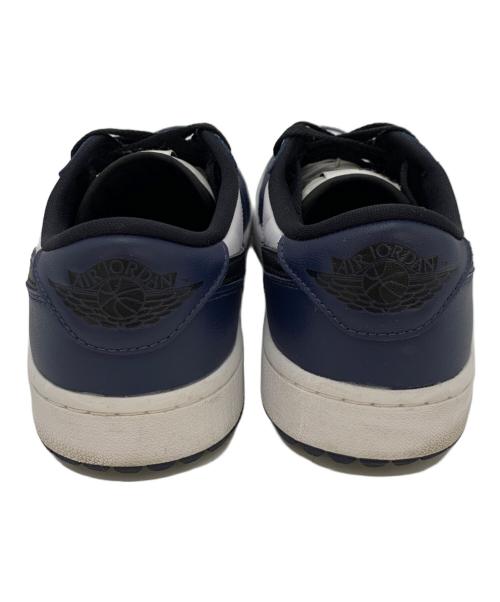 NIKE（ナイキ）NIKE (ナイキ) AIR JORDAN 1 LOW ホワイト×ネイビー サイズ:27.5の古着・服飾アイテム