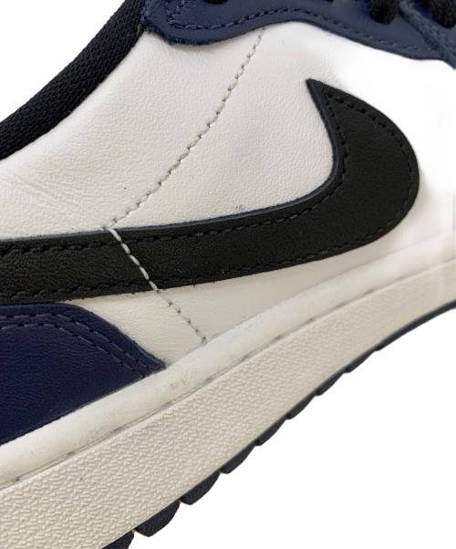 NIKE（ナイキ）NIKE (ナイキ) AIR JORDAN 1 LOW ホワイト×ネイビー サイズ:27.5の古着・服飾アイテム