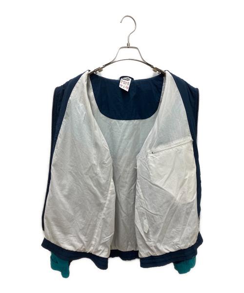 PUMA（プーマ）PUMA (プーマ) ナイロンジャケット ブルー×ネイビー サイズ:Ｍの古着・服飾アイテム