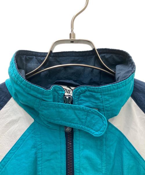 PUMA（プーマ）PUMA (プーマ) ナイロンジャケット ブルー×ネイビー サイズ:Ｍの古着・服飾アイテム