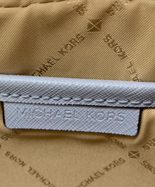 MICHAEL KORS（マイケル・コース）MICHAEL KORS (マイケル・コース) ショルダーバッグ ホワイト×スカイブルーの古着・服飾アイテム