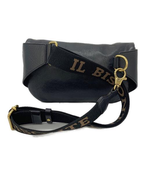 IL BISONTE（イル ビゾンテ）IL BISONTE (イル ビゾンテ) ウエストバッグ ブラックの古着・服飾アイテム