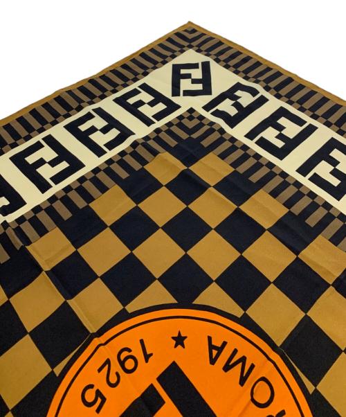 FENDI（フェンディ）FENDI (フェンディ) シルクスカーフ ブラウンの古着・服飾アイテム