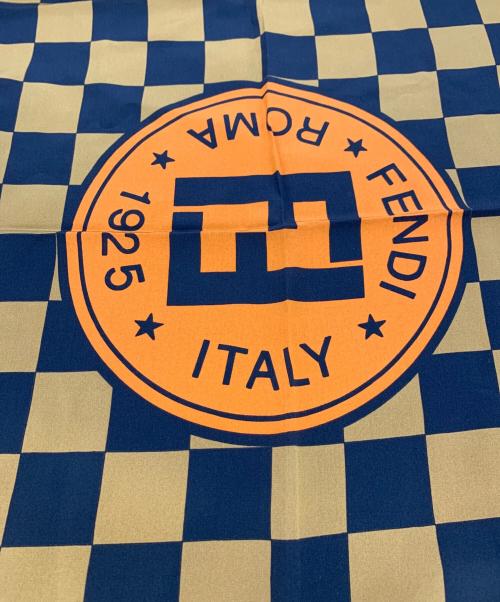FENDI（フェンディ）FENDI (フェンディ) シルクスカーフ ブラウンの古着・服飾アイテム