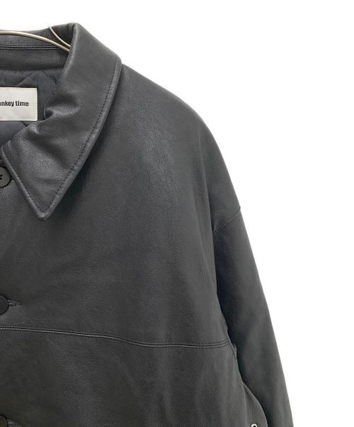 MONKEY TIME（モンキータイム）MONKEY TIME (モンキータイム) レザージャケット ブラック サイズ:XLの古着・服飾アイテム