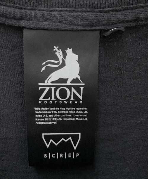 ZION（ザイオン）ZION (ザイオン) プリントTシャツ ブラック サイズ:Lの古着・服飾アイテム