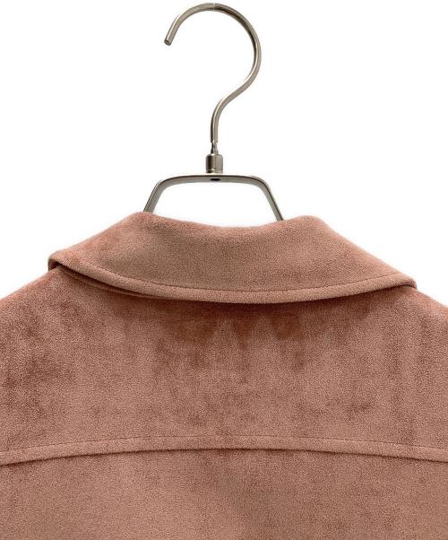 eimy istoire（エイミーイストワール）eimy istoire (エイミーイストワール) フェイクスエードライダースジャケット ピンク サイズ:Ｓの古着・服飾アイテム