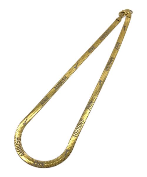 NIKE（ナイキ）NIKE (ナイキ) ヘリンボーンネックレス ゴールドカラーの古着・服飾アイテム