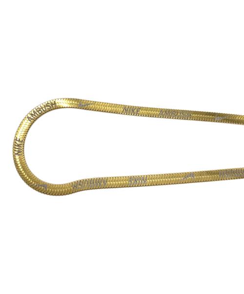 NIKE（ナイキ）NIKE (ナイキ) ヘリンボーンネックレス ゴールドカラーの古着・服飾アイテム