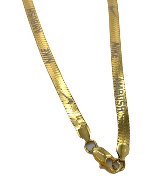 NIKE（ナイキ）NIKE (ナイキ) ヘリンボーンネックレス ゴールドカラーの古着・服飾アイテム