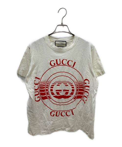 GUCCI（グッチ）GUCCI (グッチ) GUCCI(グッチ)半袖カットソーXJCQ8 アイボリー サイズ:Ｍの古着・服飾アイテム
