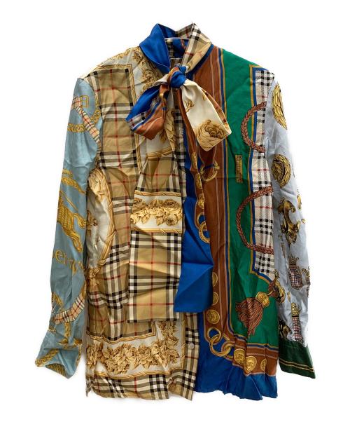 BURBERRY（バーバリー）BURBERRY (バーバリー) 長袖ブラウス マルチカラー サイズ:UK4 未使用品の古着・服飾アイテム
