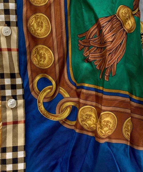 BURBERRY（バーバリー）BURBERRY (バーバリー) 長袖ブラウス マルチカラー サイズ:UK4 未使用品の古着・服飾アイテム