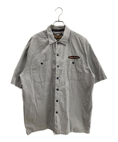 HARLEY-DAVIDSON（ハーレーダビッドソン）HARLEY-DAVIDSON (ハーレーダビッドソン) 半袖シャツ グレー サイズ:Lの古着・服飾アイテム