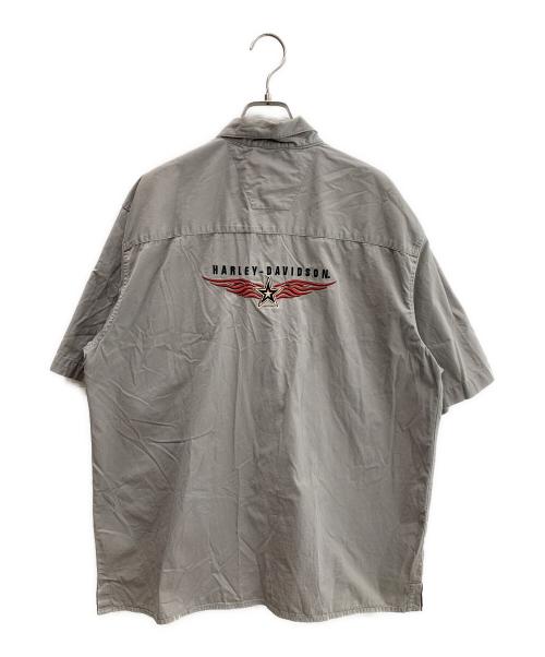 HARLEY-DAVIDSON（ハーレーダビッドソン）HARLEY-DAVIDSON (ハーレーダビッドソン) 半袖シャツ グレー サイズ:Lの古着・服飾アイテム