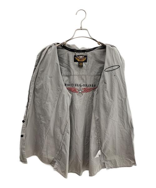HARLEY-DAVIDSON（ハーレーダビッドソン）HARLEY-DAVIDSON (ハーレーダビッドソン) 半袖シャツ グレー サイズ:Lの古着・服飾アイテム