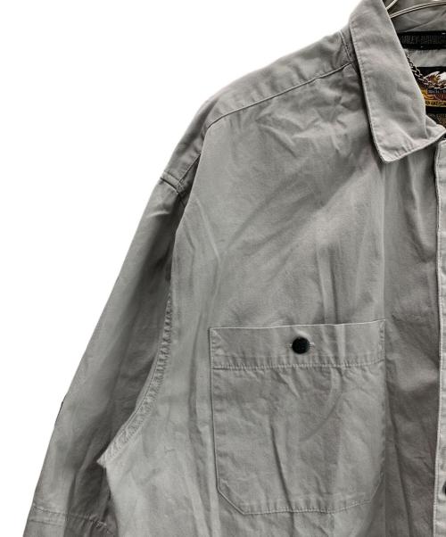 HARLEY-DAVIDSON（ハーレーダビッドソン）HARLEY-DAVIDSON (ハーレーダビッドソン) 半袖シャツ グレー サイズ:Lの古着・服飾アイテム