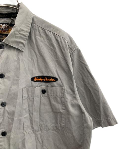 HARLEY-DAVIDSON（ハーレーダビッドソン）HARLEY-DAVIDSON (ハーレーダビッドソン) 半袖シャツ グレー サイズ:Lの古着・服飾アイテム