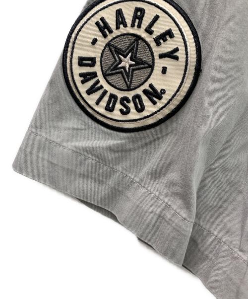 HARLEY-DAVIDSON（ハーレーダビッドソン）HARLEY-DAVIDSON (ハーレーダビッドソン) 半袖シャツ グレー サイズ:Lの古着・服飾アイテム