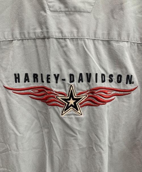 HARLEY-DAVIDSON（ハーレーダビッドソン）HARLEY-DAVIDSON (ハーレーダビッドソン) 半袖シャツ グレー サイズ:Lの古着・服飾アイテム