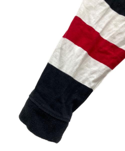 stussy（ステューシー）stussy (ステューシー) プルオーバーパーカー ブラック×ホワイト サイズ:Ｍの古着・服飾アイテム