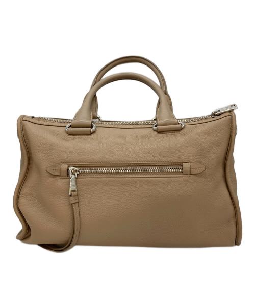 PRADA（プラダ）PRADA (プラダ) 2WAYショルダーバッグ グレージュの古着・服飾アイテム