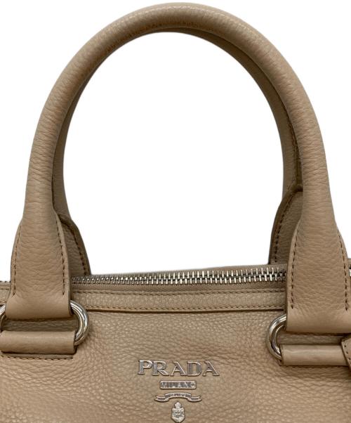 PRADA（プラダ）PRADA (プラダ) 2WAYショルダーバッグ グレージュの古着・服飾アイテム