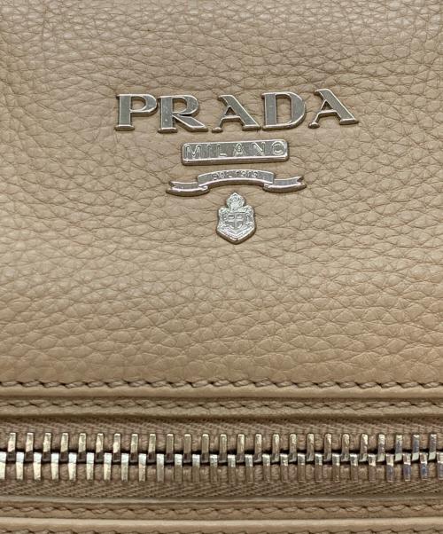 PRADA（プラダ）PRADA (プラダ) 2WAYショルダーバッグ グレージュの古着・服飾アイテム