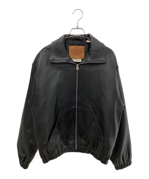 LEVI'S（リーバイス）LEVI'S (リーバイス) LEVI'S FULLZIP SPORTS LEATHER JACKET ブラック サイズ: XXSの古着・服飾アイテム