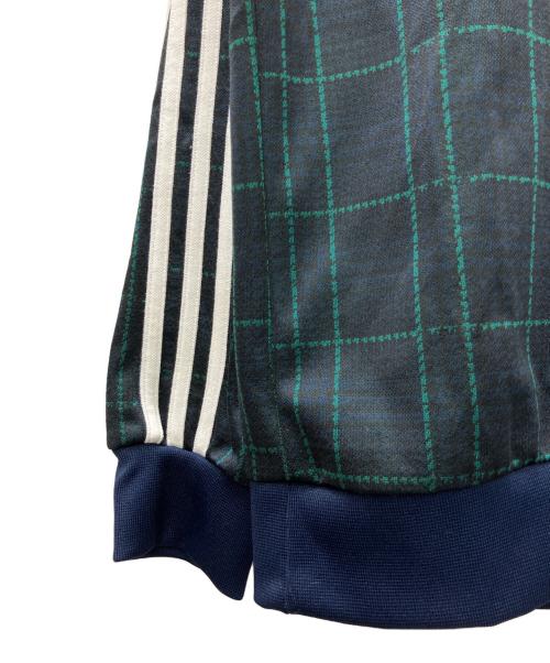 adidas（アディダス）adidas (アディダス) プルオーバーパーカー ネイビー×グリーン サイズ:Ｓの古着・服飾アイテム