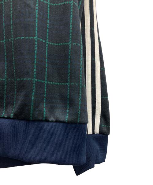 adidas（アディダス）adidas (アディダス) プルオーバーパーカー ネイビー×グリーン サイズ:Ｓの古着・服飾アイテム