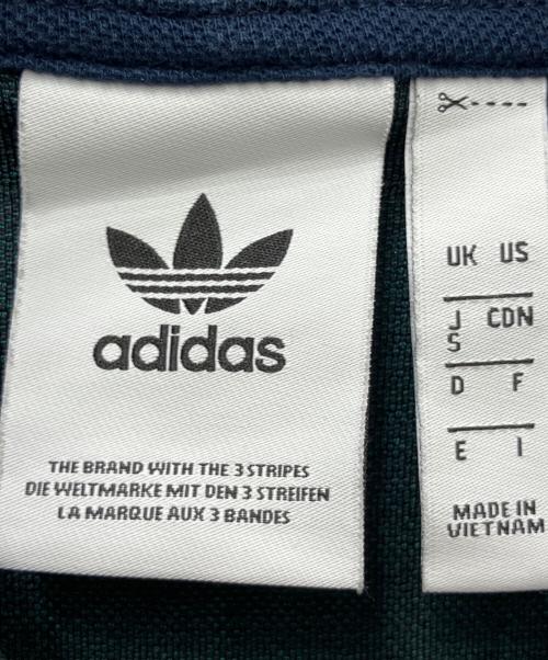 adidas（アディダス）adidas (アディダス) プルオーバーパーカー ネイビー×グリーン サイズ:Ｓの古着・服飾アイテム
