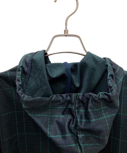 adidas（アディダス）adidas (アディダス) プルオーバーパーカー ネイビー×グリーン サイズ:Ｓの古着・服飾アイテム