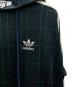中古・古着 adidas (アディダス) プルオーバーパーカー ネイビー×グリーン サイズ:Ｓ：4000円