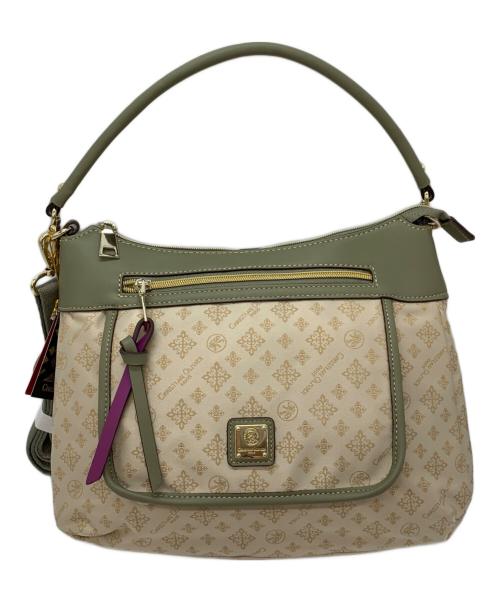 CHRISTIAN OLIVIER（クリスチャン オリヴィア）CHRISTIAN OLIVIER (クリスチャン オリヴィア) 2WAYショルダーバッグ 黄緑×アイボリー 未使用品の古着・服飾アイテム