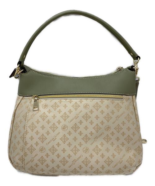 CHRISTIAN OLIVIER（クリスチャン オリヴィア）CHRISTIAN OLIVIER (クリスチャン オリヴィア) 2WAYショルダーバッグ 黄緑×アイボリー 未使用品の古着・服飾アイテム