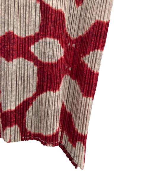 PLEATS PLEASE（プリーツプリーズ）PLEATS PLEASE (プリーツプリーズ) 半袖ブラウス レッド サイズ:3の古着・服飾アイテム