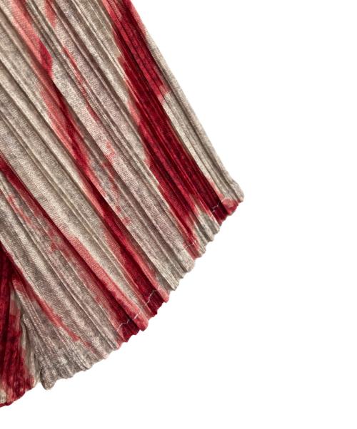 PLEATS PLEASE（プリーツプリーズ）PLEATS PLEASE (プリーツプリーズ) 半袖ブラウス レッド サイズ:3の古着・服飾アイテム