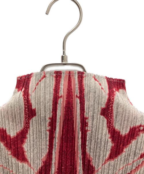 PLEATS PLEASE（プリーツプリーズ）PLEATS PLEASE (プリーツプリーズ) 半袖ブラウス レッド サイズ:3の古着・服飾アイテム