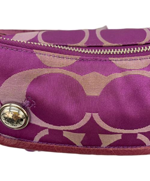 COACH（コーチ）COACH (コーチ) 2WAYショルダーバッグ パープルの古着・服飾アイテム