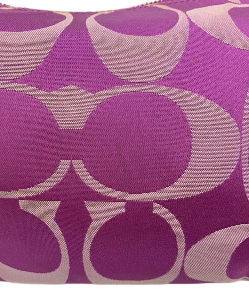 COACH（コーチ）COACH (コーチ) 2WAYショルダーバッグ パープルの古着・服飾アイテム