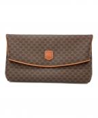 CELINEセリーヌ）の古着「マカダム柄クラッチバッグ」｜ブラウン