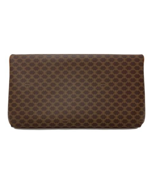 CELINE（セリーヌ）CELINE (セリーヌ) マカダム柄クラッチバッグ ブラウンの古着・服飾アイテム