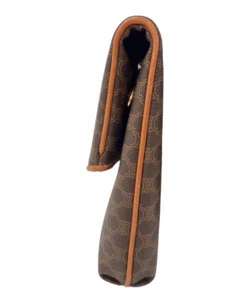 CELINE（セリーヌ）CELINE (セリーヌ) マカダム柄クラッチバッグ ブラウンの古着・服飾アイテム